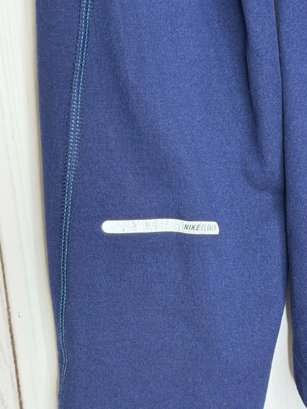 Nike Element Running 1/4 Zip Dri-Fit Navy Blue Long Sleeve Top Base Layer Sz M